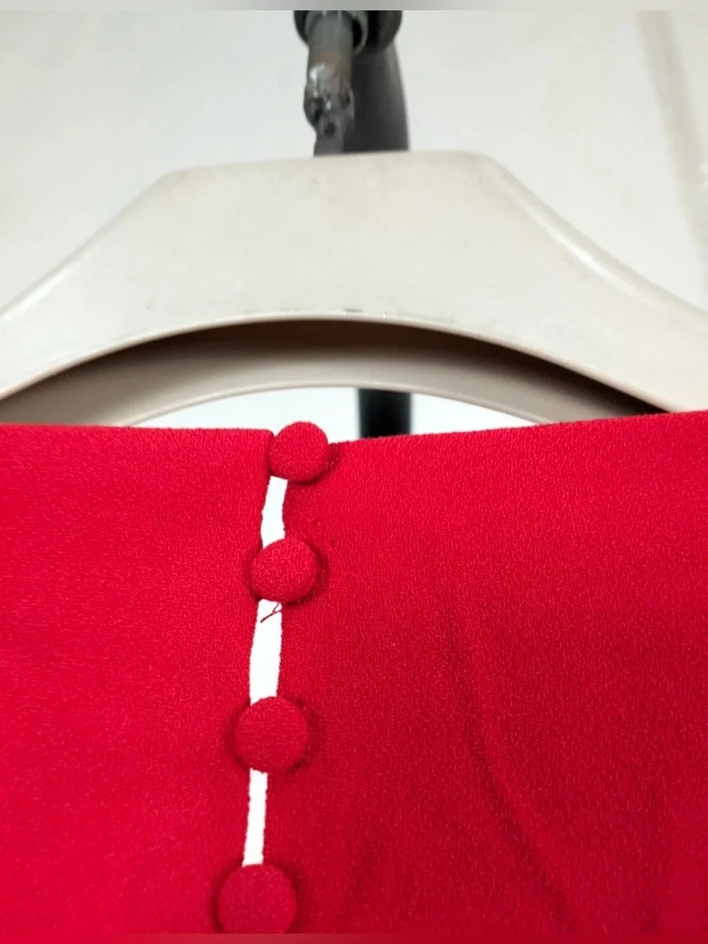 House of CB Red Long-Sleeve Maxi Dress with Sculpted Bows - Picture 4 of 4
